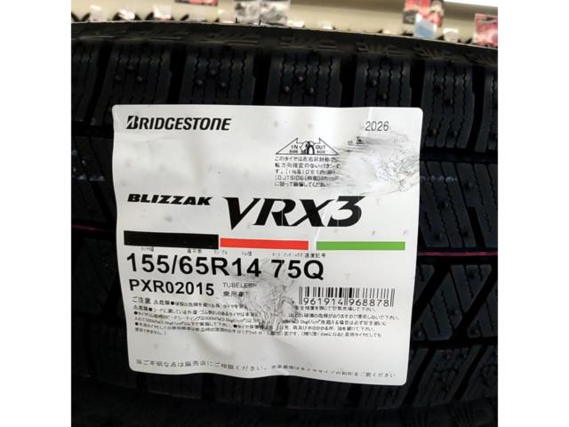【BRIDGESTONE】VRX3 155/65R14