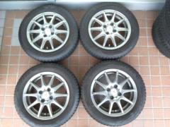 【BADX】 LOXARNY 10本スポーク + 【BRIDGESTONE】BLIZZAK VRX 3 155/65R14