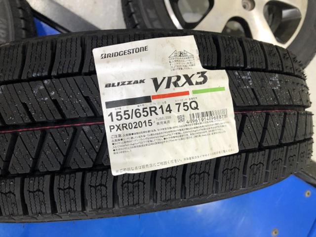 スズキ純正(SUZUKI)  ワゴンR純正  + BRIDGESTONE(ブリヂストン) BLIZZAK VRX3 4本セット