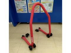 【Toolsisland(ツールズアイランド)】 バイクスタンド/リアメンテナンススタンド  極太パイプ一本仕上げ (レッド, L型) TD7002