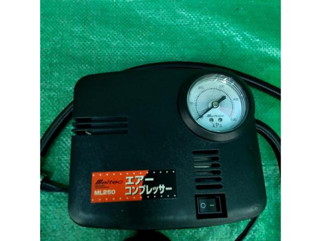 【メルテック(meltec)】 エアーコンプレッサー(自動車/バイク) 最高圧力500kpa DC12Vソケット Meltec ML-250