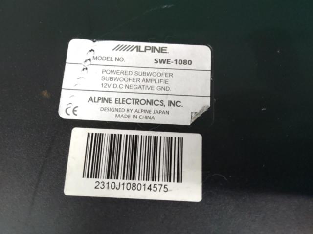 【ALPINE】20cmコンパクト・パワードサブウーファー SWE-1080