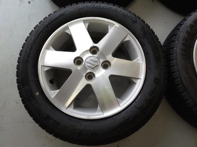スズキ純正(SUZUKI) ワゴンR/MH21S アルミホイール + BRIDGESTONE(ブリヂストン) BLIZZAK VRX2 155/65R14