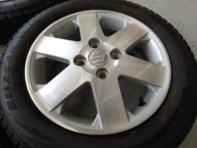 スズキ純正(SUZUKI) ワゴンR/MH21S アルミホイール + BRIDGESTONE(ブリヂストン) BLIZZAK VRX2 155/65R14