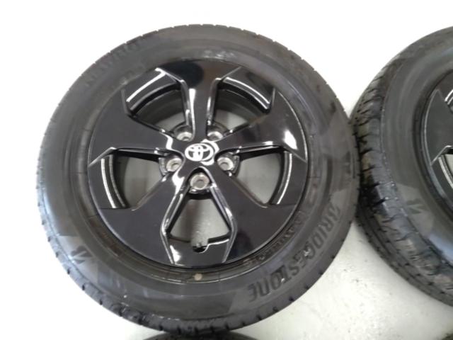 【トヨタ純正】 プリウス/ZVW30 後期 アルミホイール ※カバー再塗装ブラック + BRIDGESTONE NEWNO 195/65R15