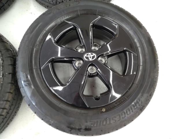 【トヨタ純正】 プリウス/ZVW30 後期 アルミホイール ※カバー再塗装ブラック + BRIDGESTONE NEWNO 195/65R15