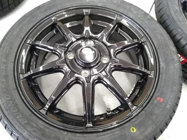 HOT STUFF(ホットスタッフ) G.speed G-02 メタリックブラック + LUCCINI Buono Sport 165/55R14
