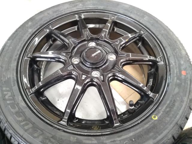 HOT STUFF(ホットスタッフ) G.speed G-02 メタリックブラック + LUCCINI Buono Sport 165/55R14