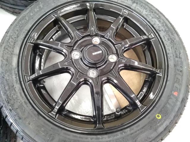 HOT STUFF(ホットスタッフ) G.speed G-02 メタリックブラック + LUCCINI Buono Sport 165/55R14