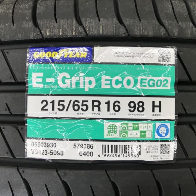 ☆ラベル付タイヤセット!!☆TOYOTA(トヨタ) 30系アルファード 純正 + GOODYEAR Efficient Grip ECO EG02 215/65R16 2026年製造 4本セット