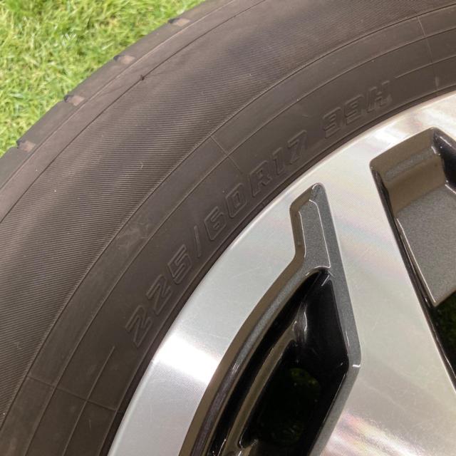 ☆試着無料!!☆スバル純正 SKフォレスターTouring 純正切削光輝アルミホイール + YOKOHAMA GEOLANDAR G91 225/60R17 2024年製造