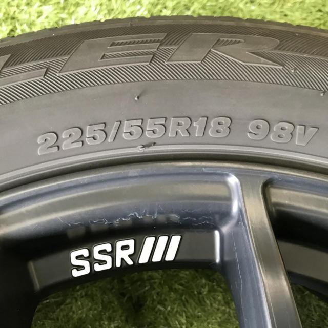 ☆試着無料!!☆TANABE SSR SERIES GTV03 + BRIDGESTONE DUELER H/P 225/55R18 2023年製造 4本