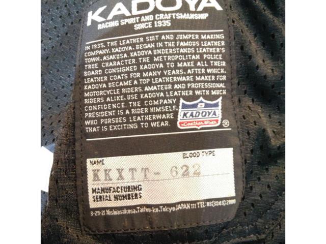 【サイズ:L】KADOYAカドヤ  シングルライダースジャケット