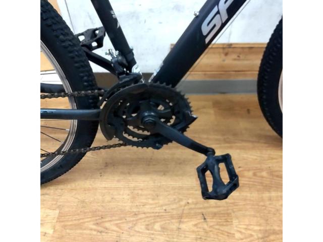 ※前後ホイール振れ大、チェーンリングカバー破損 イオンバイク SPLENDIDE 27.5×2.1インチ 3×6S スチールMTB ブラック