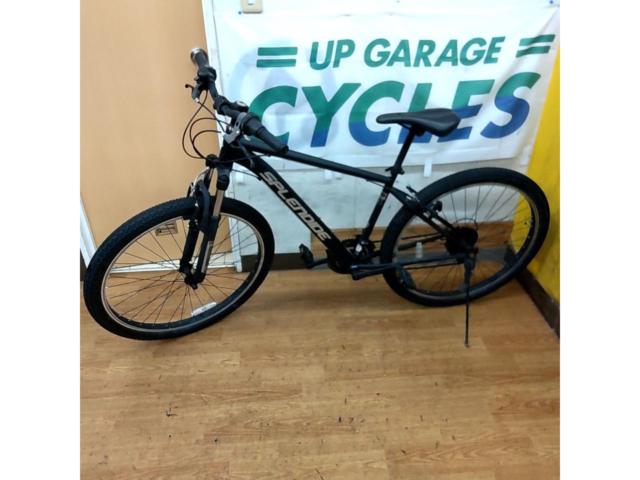 ※前後ホイール振れ大、チェーンリングカバー破損 イオンバイク SPLENDIDE 27.5×2.1インチ 3×6S スチールMTB ブラック