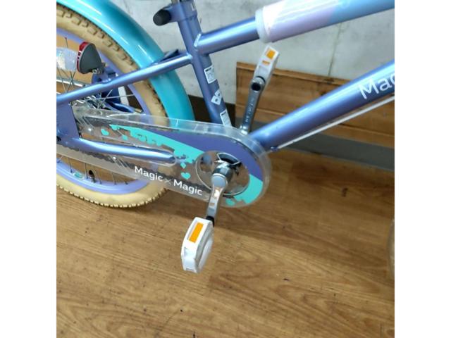 ダイワサイクル Magic×Magic 18インチ シングルギア キッズサイクル ライトブルー/パープル