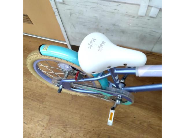 ダイワサイクル Magic×Magic 18インチ シングルギア キッズサイクル ライトブルー/パープル