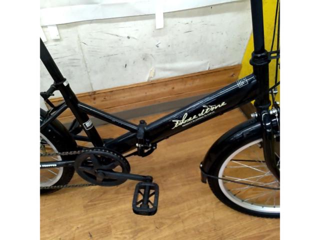 THREE STONE 20×1.75 外装6段変速 スチールフレーム折りたたみ自転車 ブラック