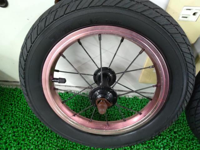 【わけあり現状販売】DADDY LAB X-WHEEL Light 12インチ ストライダー用前後ホイールセット ピンク