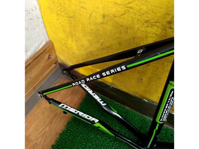 ※トップチューブ凹み MERIDA ROAD LITE 903 2007頃 サイズ48 700C アルミロードバイクフレーム ネイビー/ブラック