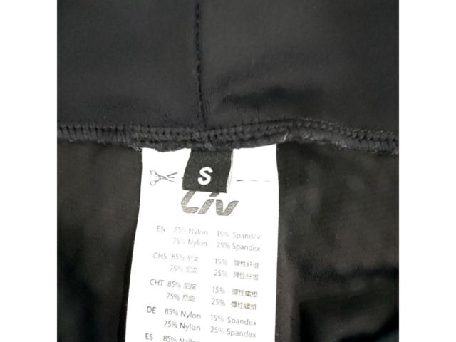 Sサイズ LIV サイクルタイツ ブラック