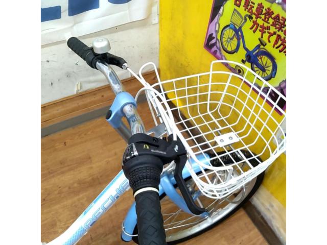 あさひ PECHE 22インチ 外装6段変速 キッズサイクル ホワイト/ブルー