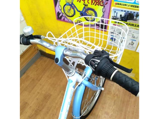 あさひ PECHE 22インチ 外装6段変速 キッズサイクル ホワイト/ブルー