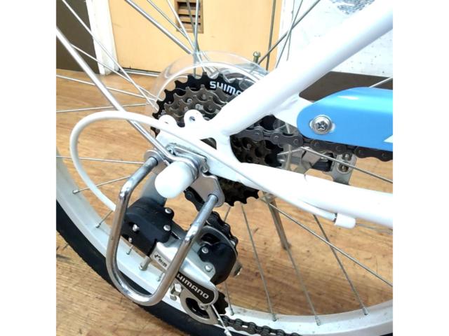 あさひ PECHE 22インチ 外装6段変速 キッズサイクル ホワイト/ブルー