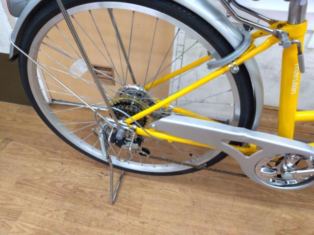 marukin CPH 26インチ 外装6段変速 シティサイクル イエロー
