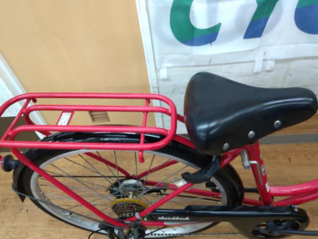 BRIDGESTONE SketchBook 26インチ 外装6段変速 シティサイクル レッド
