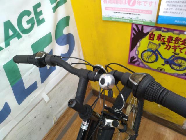 ※走行可能ですが修理推奨 あさひ SOLUTION 26インチ 3×6s スチールMTB ブラック 適正身長:150cm～