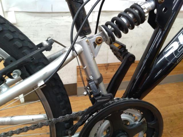 ※走行可能ですが修理推奨 あさひ SOLUTION 26インチ 3×6s スチールMTB ブラック 適正身長:150cm～