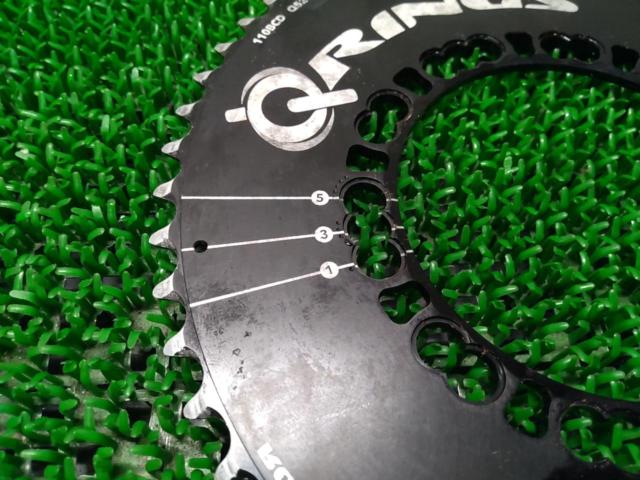 52T/11s/BCD:110 ROTOR Q-RING AERO 楕円チェーンリング