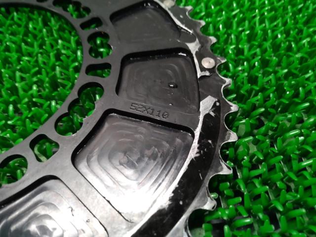 52T/11s/BCD:110 ROTOR Q-RING AERO 楕円チェーンリング