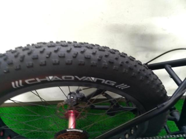 メーカー不明 年式不明 26×4.0 1×7s スチールファットバイク ブラック サイズ:50 参考サイズ:165-180cm
