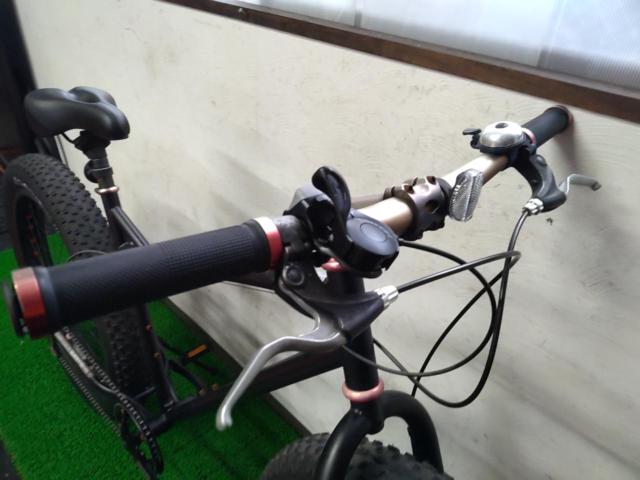 メーカー不明 年式不明 26×4.0 1×7s スチールファットバイク ブラック サイズ:50 参考サイズ:165-180cm