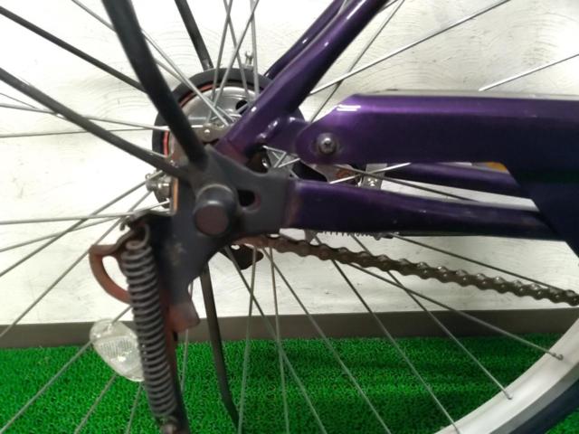 イオンバイク COCONUT 27×1-3/8インチ シングル シティサイクル パープル