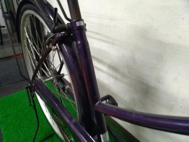 イオンバイク COCONUT 27×1-3/8インチ シングル シティサイクル パープル