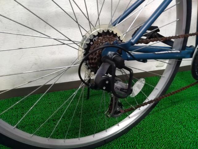 PROVROS P-701 26x1-3/8インチ 外装6段変速 クロスバイク/シティサイクル ダークグリーン※フロントホイールリム打ちによるリム曲がりあり