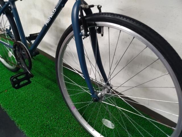 PROVROS P-701 26x1-3/8インチ 外装6段変速 クロスバイク/シティサイクル ダークグリーン※フロントホイールリム打ちによるリム曲がりあり