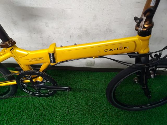 DAHON SpeedPro TT 2008年頃モデル 20×1.35インチ 3×9s アルミ折り畳み自転車 イエロー