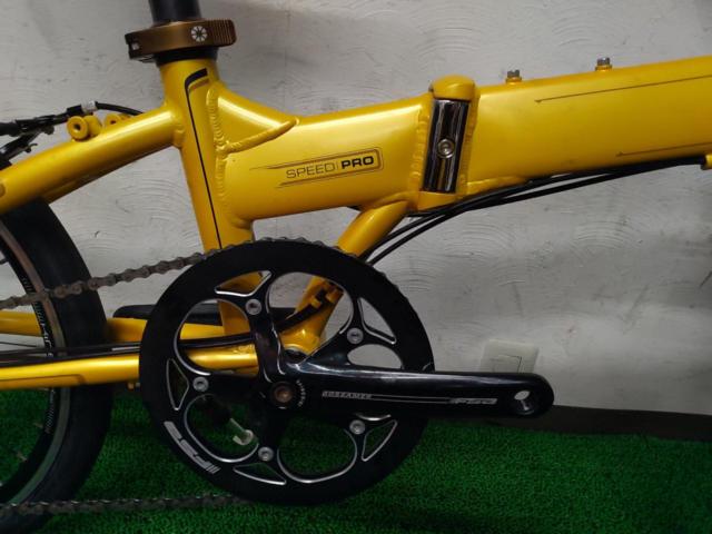 DAHON SpeedPro TT 2008年頃モデル 20×1.35インチ 3×9s アルミ折り畳み自転車 イエロー
