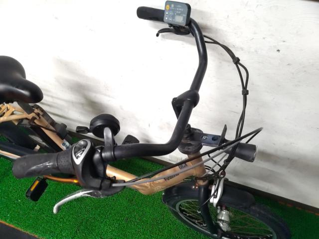 Panasonic GYUTTO ANNYS 2014年モデル 20×2.125インチ 内装3段変速 8.4Ah 電動アシスト自転車 ブラウン※フロントリム交換前提