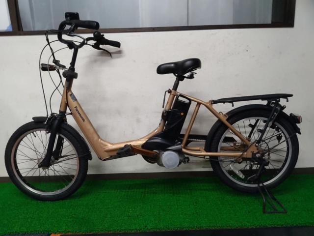 Panasonic GYUTTO ANNYS 2014年モデル 20×2.125インチ 内装3段変速 8.4Ah 電動アシスト自転車 ブラウン※フロントリム交換前提