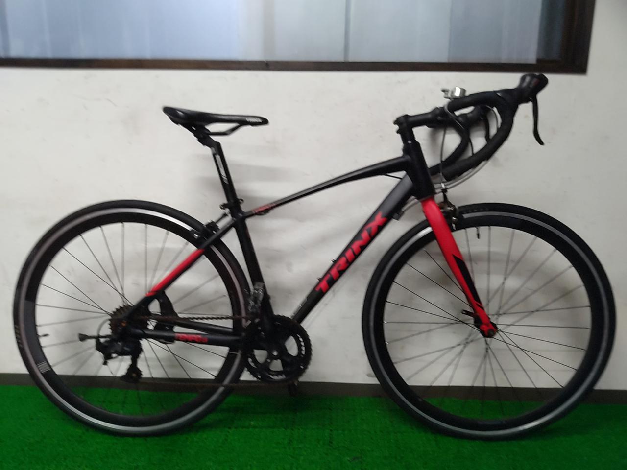 TRINX TEMPO1.5 2024年式 L-TWOO組 700×25C 2×7s アルミロードバイク ブラック サイズ:43 参考サイズ:165-175cm