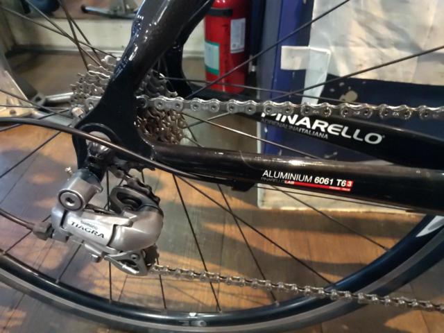 PINARELLO FP1 2008年頃モデル TIAGRA組み 700x25C 2x9S カーボンバックロードバイク レッド
