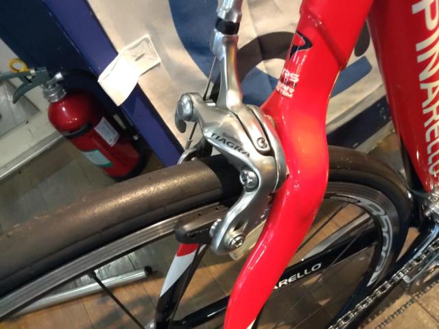 PINARELLO FP1 2008年頃モデル TIAGRA組み 700x25C 2x9S カーボンバックロードバイク レッド