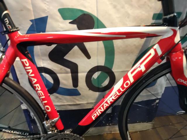 PINARELLO FP1 2008年頃モデル TIAGRA組み 700x25C 2x9S カーボンバックロードバイク レッド