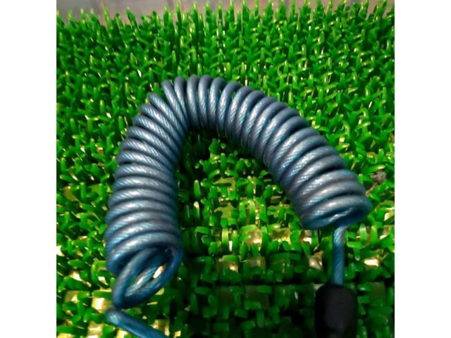 CROPS シリンダー式 ワイヤーロック ブルー