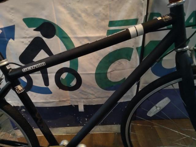 【現状販売品】ASAHI CYCLE SCH700 700x28c 外装6段変速 スチールクロスバイク ブラック